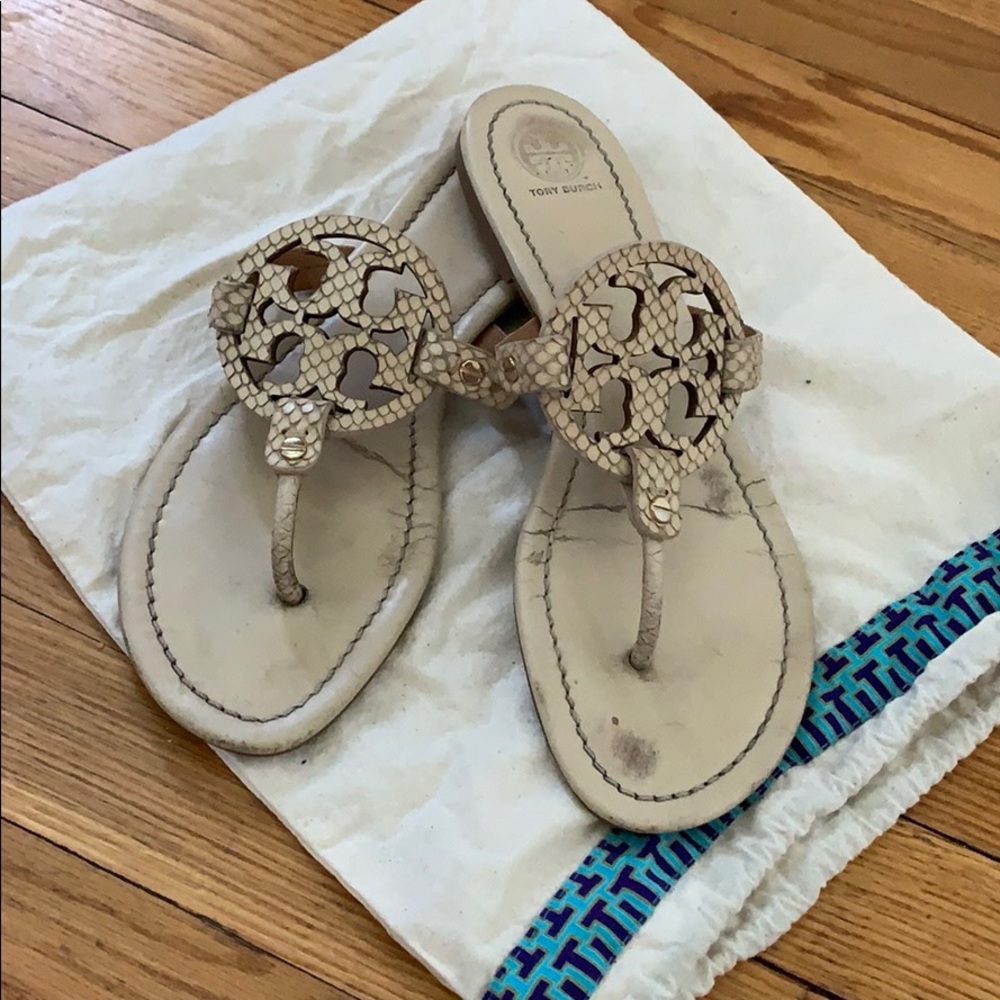 Tory Burch snakeskin sandals